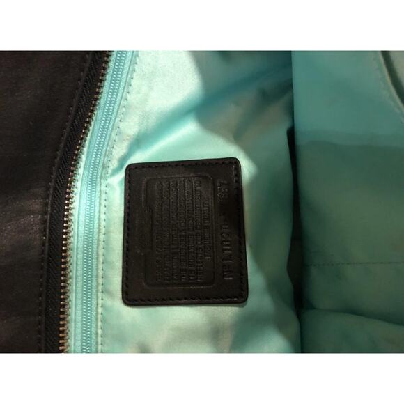 Coach F14887 Women's Laura BLACK Leather Tote (PU1700 - Picture 8 of 13